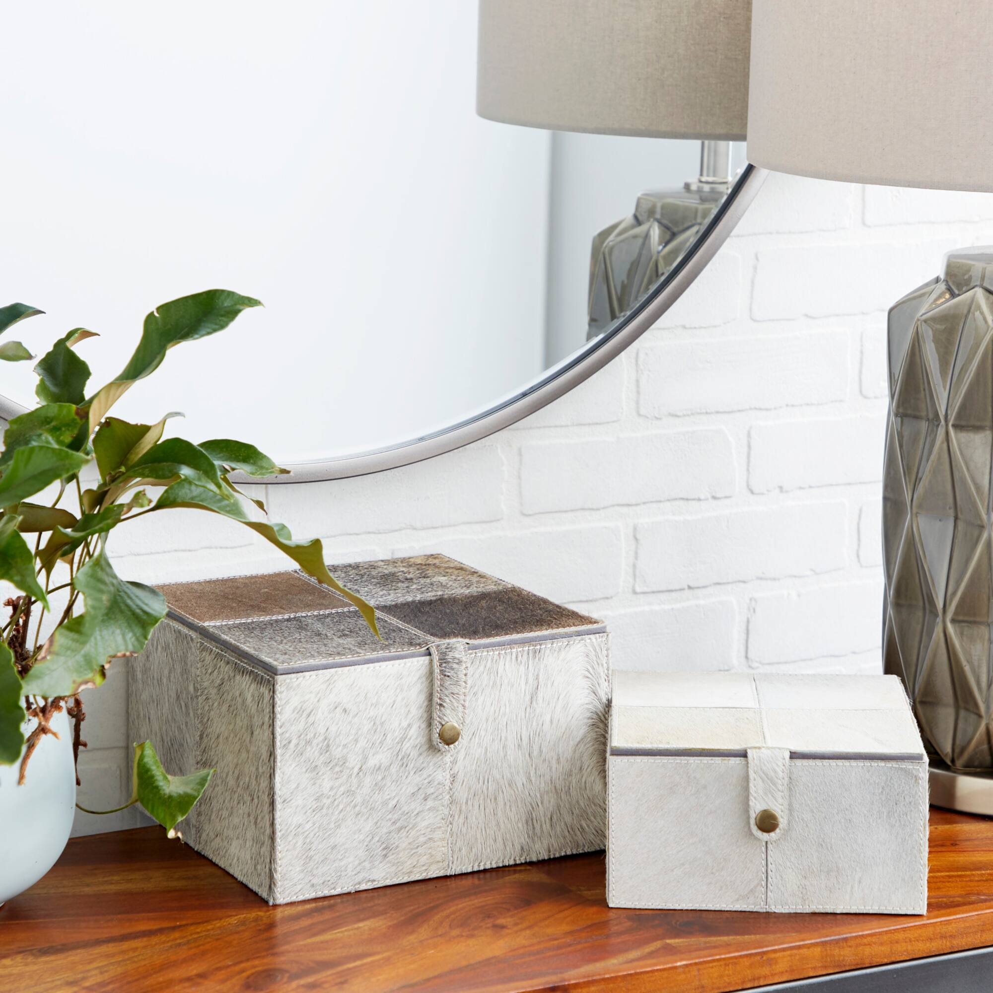 Gray Leather Natural Box Set, 8" & 10"